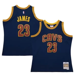 LeBron James Cleveland Cavaliers 2015/16 Hardwood Classics Swingman Jersey Unique Navy Ideal for Collectors