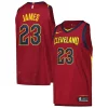 LeBron James Cleveland Cavaliers Nike Authentic Player Jersey Icon Edition Wine Stylish Ideal for Collectors