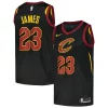 LeBron James Cleveland Cavaliers Nike Swingman Player Jersey Statement Edition Fabulous Black for Basketball Enthusiasts