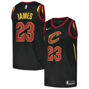 LeBron James Cleveland Cavaliers Nike Swingman Player Jersey Statement Edition Fabulous Black for Basketball Enthusiasts