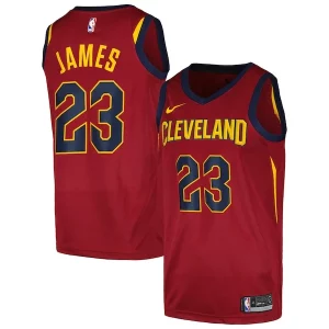 LeBron James Cleveland Cavaliers Nike Trendy Swingman Player Jersey Icon Edition Wine for Basketball Enthusiasts