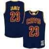 LeBron James Cleveland Cavaliers Youth 2008/09 Hardwood Classics Swingman Jersey Stylish Navy Ideal for Collectors