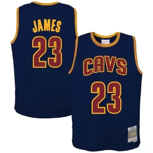 LeBron James Cleveland Cavaliers Youth 2008/09 Hardwood Classics Swingman Jersey Stylish Navy Ideal for Collectors