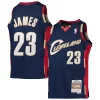 LeBron James Cleveland Unique Cavaliers Youth 2008 09 Hardwood Classics Swingman Jersey Navy Must - Have for Jerseys Lovers