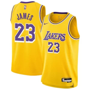 LeBron James Los Angeles Lakers Fabulous Nike Youth Swingman Jersey Icon Edition Gold Ideal for Collectors