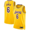 LeBron James Los Angeles Lakers Nike 2021/22 Diamond Swingman Jersey Icon Stylish Edition Gold Perfect for Game Day