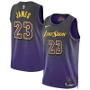 LeBron James Los Angeles Lakers Nike Unisex 2024/25 Swingman Player Jersey City Edition Purple Premium Ideal for Collectors