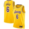 LeBron James Los Angeles Lakers Nike Unisex Swingman Jersey Premium Icon Edition Gold Perfect for Game Day