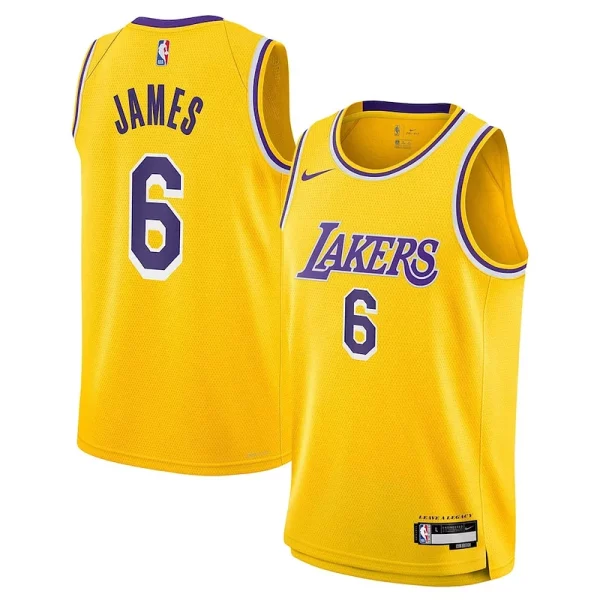 LeBron James Los Angeles Lakers Nike Youth Swingman Jersey Icon Edition Gold Chic Perfect for Game Day
