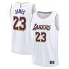 LeBron James Los Angeles Lakers Youth Fast Break Chic Replica Player Jersey Association Edition White Perfect for Game Day