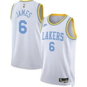 LeBron James Los Unique Angeles Lakers Nike Swingman Jersey Classic Edition White Must - Have for Jerseys Lovers