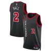 Lonzo Ball Chicago Bulls Nike Unisex 2023/24 Chic Swingman Jersey Black City Edition for Basketball Enthusiasts