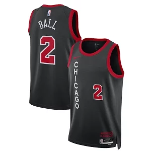 Lonzo Ball Chicago Bulls Nike Unisex 2023/24 Chic Swingman Jersey Black City Edition for Basketball Enthusiasts