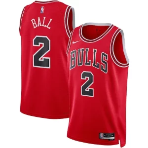 Lonzo Ball Chicago Bulls Nike Unisex Swingman Jersey Icon Elegant Edition Red for Basketball Enthusiasts