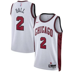 Lonzo Ball Unique Chicago Bulls Nike Unisex 2022/23 Swingman Jersey City Edition White Great for Fans