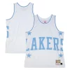 Los Angeles Lakers Hardwood Classics Blown Out Gorgeous Fashion Jersey White Ideal for Collectors