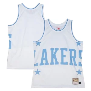 Los Angeles Lakers Hardwood Classics Blown Out Gorgeous Fashion Jersey White Ideal for Collectors