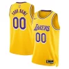 Los Angeles Lakers Nike Unisex Swingman Custom Jersey Trendy Gold Icon Edition Perfect for Game Day