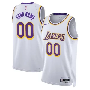 Los Angeles Lakers Nike Unisex Unique Swingman Custom Jersey White Association Edition Ideal for Collectors
