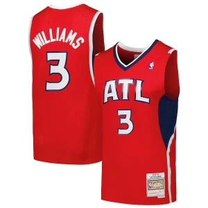 Lou Williams Atlanta Hawks 2001/02 Hardwood Classics Swingman Jersey Red Stylish Must - Have for Jerseys Lovers