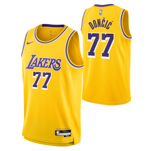 Luka Dončić Los Angeles Unique Lakers Nike Unisex Swingman Jersey Icon Edition Gold Must - Have for Jerseys Lovers