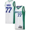 Luka Dončić Trendy Dallas Mavericks Nike Swingman Player Jersey City Edition White Ideal for Collectors