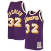 Magic Johnson Los Angeles Elegant Lakers 1984/85 Hardwood Classics Authentic Jersey Purple/Gold Ideal for Collectors