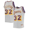 Magic Johnson Los Angeles Lakers 1984 85 Premium Hardwood Classics Reload 2.0 Throwback Swingman Jersey Gray Great for Fans