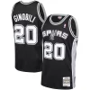 Manu Ginobili San Antonio Spurs 2002 03 Hardwood Classics Player Swingman Jersey Black Stylish Great for Fans
