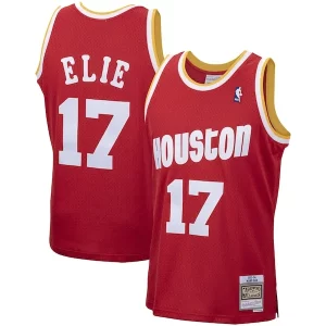 Mario Elie Houston Rockets 1993/94 Hardwood Classics Swingman Jersey Red Fabulous Ideal for Collectors