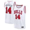 Matas Buzelis Chicago Bulls Fast Break Replica Player Jersey Chic Association Edition White Perfect for Game Day