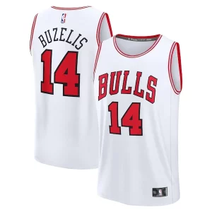 Matas Buzelis Chicago Bulls Fast Break Replica Player Jersey Chic Association Edition White Perfect for Game Day