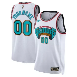 Memphis Grizzlies Eye - catching Nike Unisex Adult Swingman Custom Jersey Classic Edition White Must - Have for Jerseys Lovers