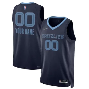 Memphis Grizzlies Nike 2021/22 Diamond Trendy Swingman Custom Jersey Icon Edition Navy Must - Have for Jerseys Lovers