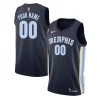 Memphis Grizzlies Nike Swingman Custom Unique Jersey Navy Icon Edition for Basketball Enthusiasts