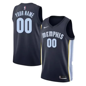 Memphis Grizzlies Nike Swingman Custom Unique Jersey Navy Icon Edition for Basketball Enthusiasts