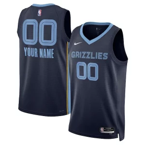 Memphis Grizzlies Nike Unisex Swingman Custom Jersey Navy Gorgeous Icon Edition Must - Have for Jerseys Lovers