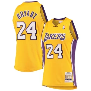 Men's Los Angeles Lakers Kobe Bryant Gold Hardwood Classics Chic 2008 09 Authentic Jersey Great for Fans