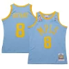 Men's Los Angeles Lakers Kobe Bryant Powder Blue 2001/02 Premium Hardwood Classics Authentic Player Jersey Great for Fans