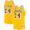 Men's Los Angeles Lakers Kobe Premium Bryant Gold 2007 Hardwood Classics Authentic Jersey Ideal for Collectors