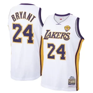 Men's Los Chic Angeles Lakers Kobe Bryant White 2009 10 Hardwood Classics Authentic Jersey Ideal for Collectors