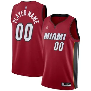 Miami Elegant Heat Jordan Brand Swingman Custom Jersey Statement Edition Red Great for Fans