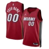 Miami Heat Jordan Brand Unisex 2022/23 Elegant Swingman Custom Jersey Statement Edition Red for Basketball Enthusiasts