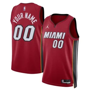 Miami Heat Jordan Brand Unisex 2022/23 Elegant Swingman Custom Jersey Statement Edition Red for Basketball Enthusiasts