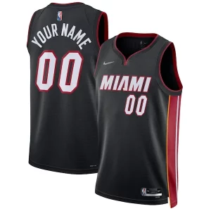 Miami Heat Nike 2021/22 Diamond Swingman Custom Jersey Icon Trendy Edition Black Ideal for Collectors