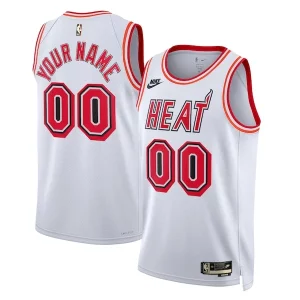 Miami Heat Nike Unisex 2022/23 Chic Custom Swingman Jersey Classic Edition White Perfect for Game Day