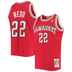 Michael Fabulous Redd Milwaukee Bucks 2001/02 Hardwood Classics Swingman Jersey Red Perfect for Game Day