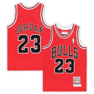 Michael Jordan Chicago Bulls Preschool 1997/98 Hardwood Classics Authentic Premium Jersey Red/Black/White Great for Fans