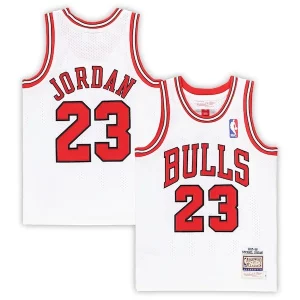 Michael Jordan Chicago Bulls Preschool 1997/98 Hardwood Trendy Classics Authentic Jersey White/Black/Red Perfect for Game Day