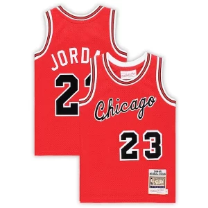 Michael Jordan Chicago Bulls Toddler Hardwood Classics 1984/85 Authentic Stylish Swingman Jersey Red for Basketball Enthusiasts